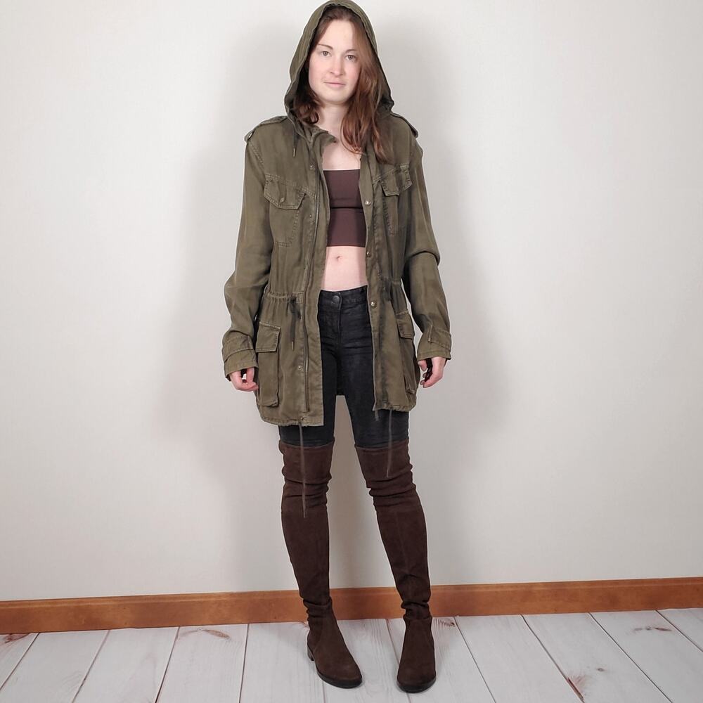 Aritzia Talula Utility Jacket Olive Green XS